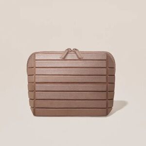 NWOT Parallelle The Small Bronze Traveller Fold Down Makeup Bag